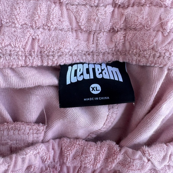 Pink Running Dog Sweat Shorts by Ice Cream Mens XL - Picture 3 of 8